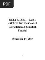 dSPACE Manual | PDF | Real Time Computing | Microcontroller