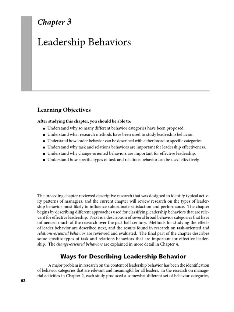 Understanding Leadership Behaviors | PDF | Leadership | Theory