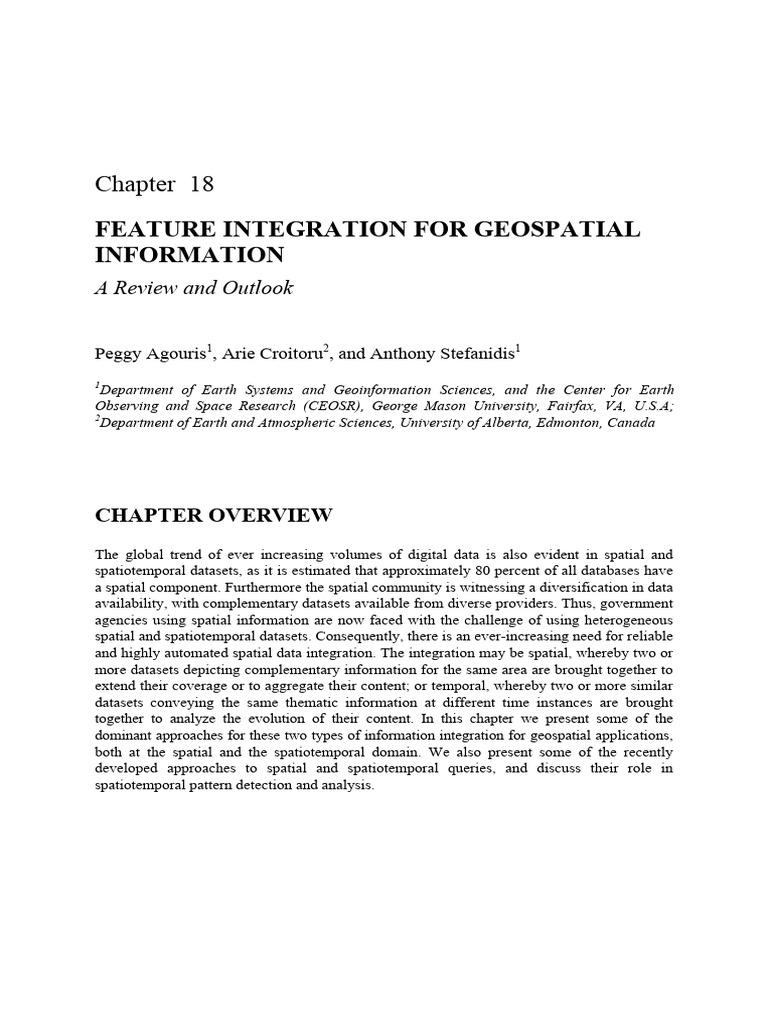2710_Features of Geo Information Integration | PDF | Spatial Analysis ...