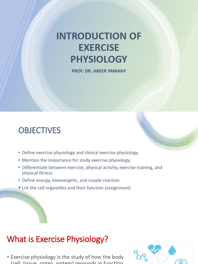 Introduction to Exercise Physiology | PDF | Redox | Chemical Reactions
