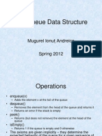 The Queue Data Structure: Mugurel Ionu Ț Andreica