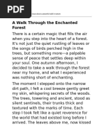 Descriptive Forest Writing Examples | PDF | Trees | Rainforest