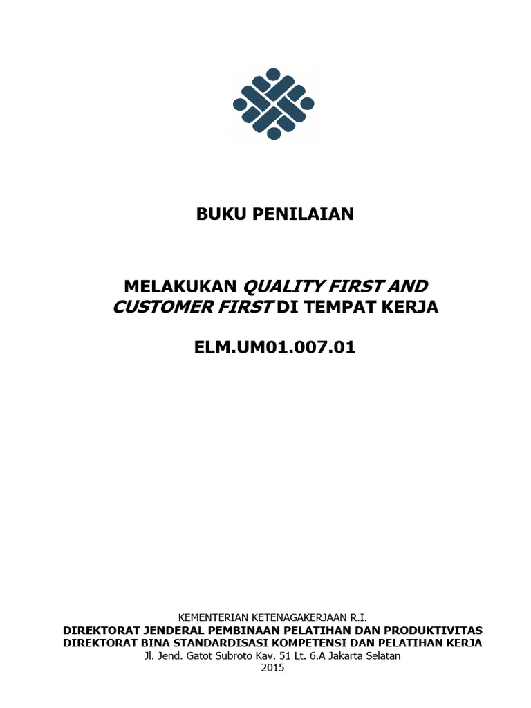 Quality First & Customer First di Kerja | PDF