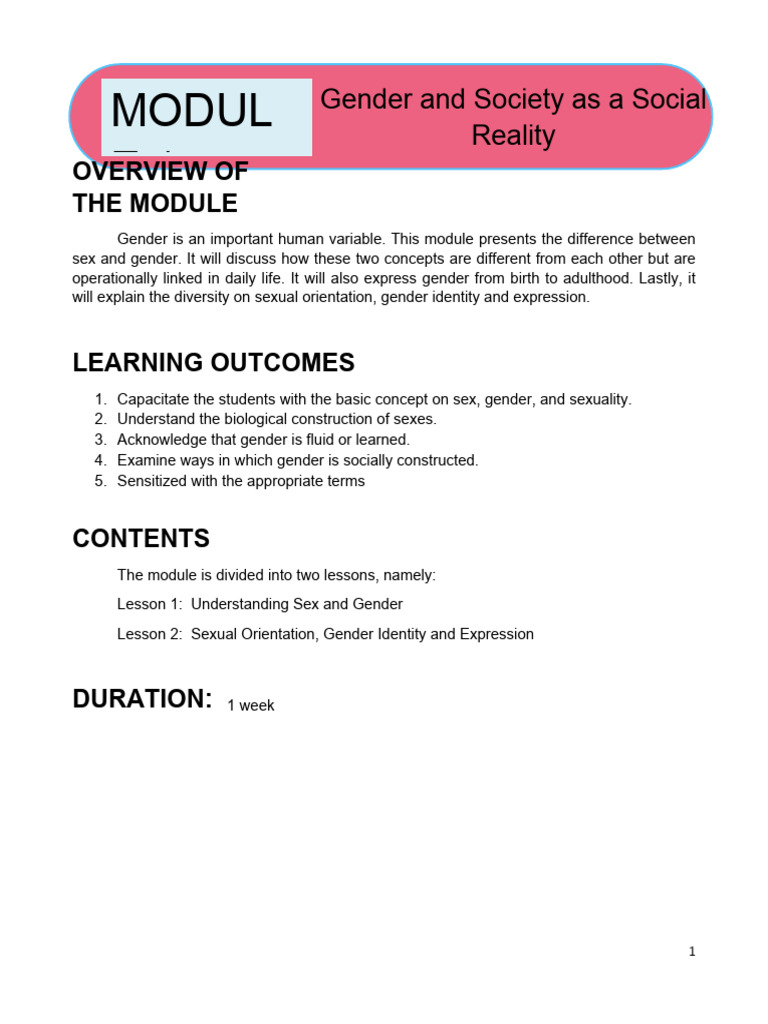 Understanding Sex, Gender, and Identity | PDF | Gender | Gender Studies