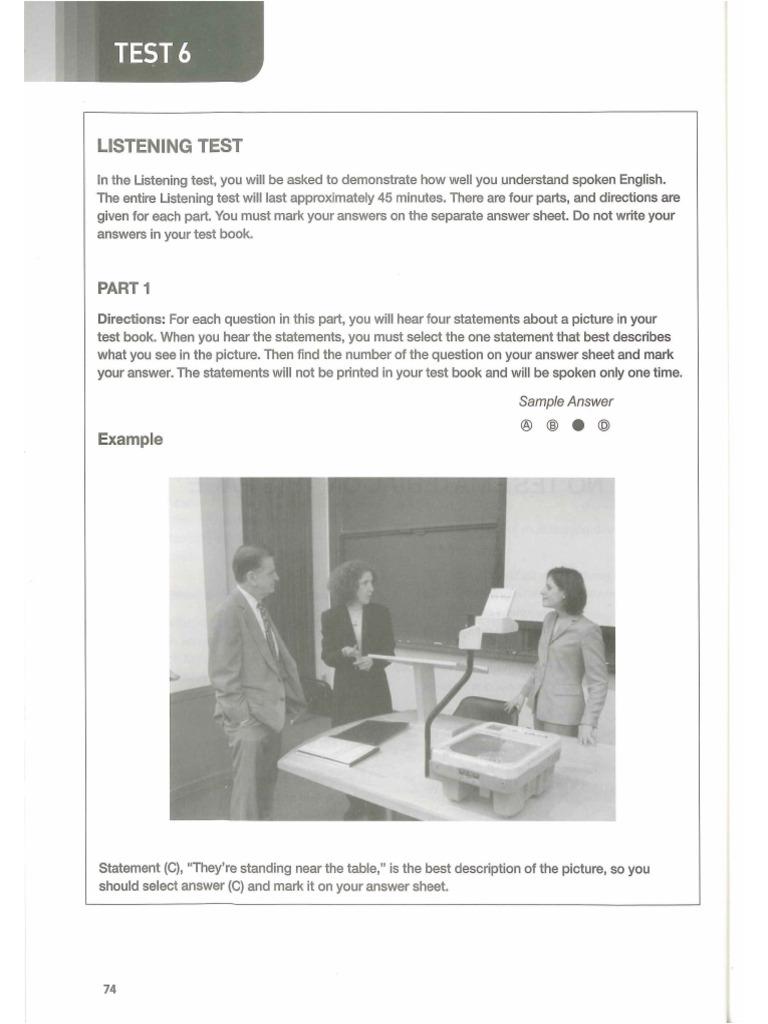 TEST 6 - Listening | PDF