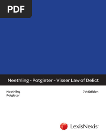 Law Of Delict_ 7th Edition -- J Neethling & JM Potgieter -- 2014 
