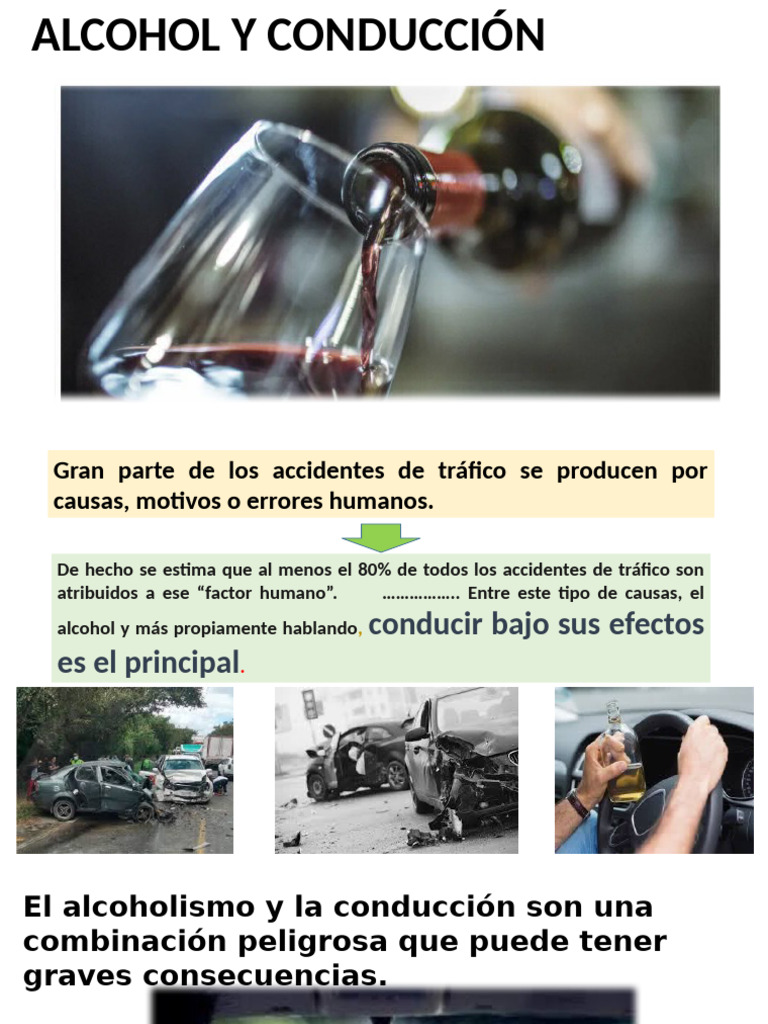 Efectos del Alcohol en la Conducción | PDF | Accidente de tráfico ...