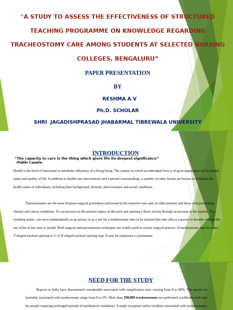 Effectiveness of Structured Teaching | PDF | Medical Specialties ...