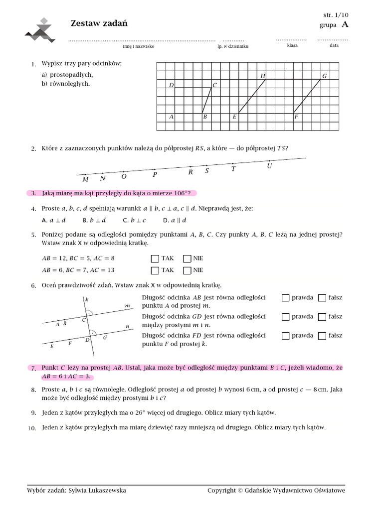 3.figury Płaskie 8klasa | PDF