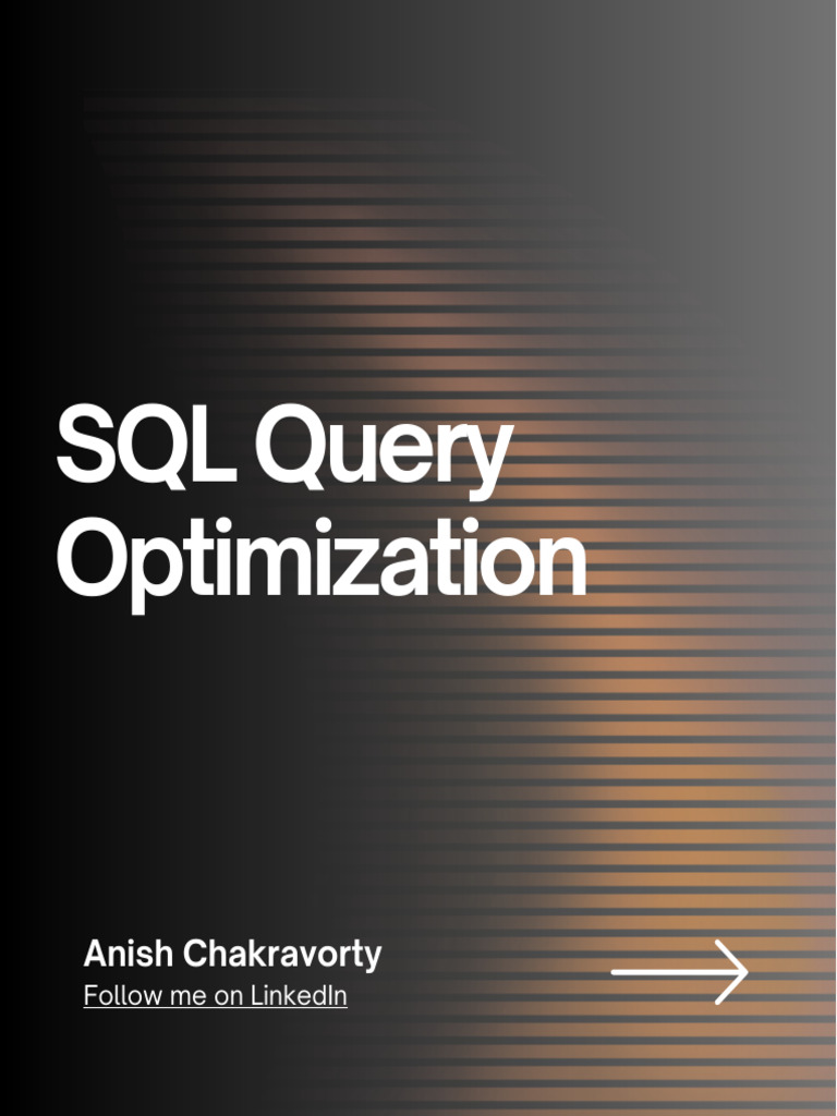 SQL Query Optimization Techniques | PDF