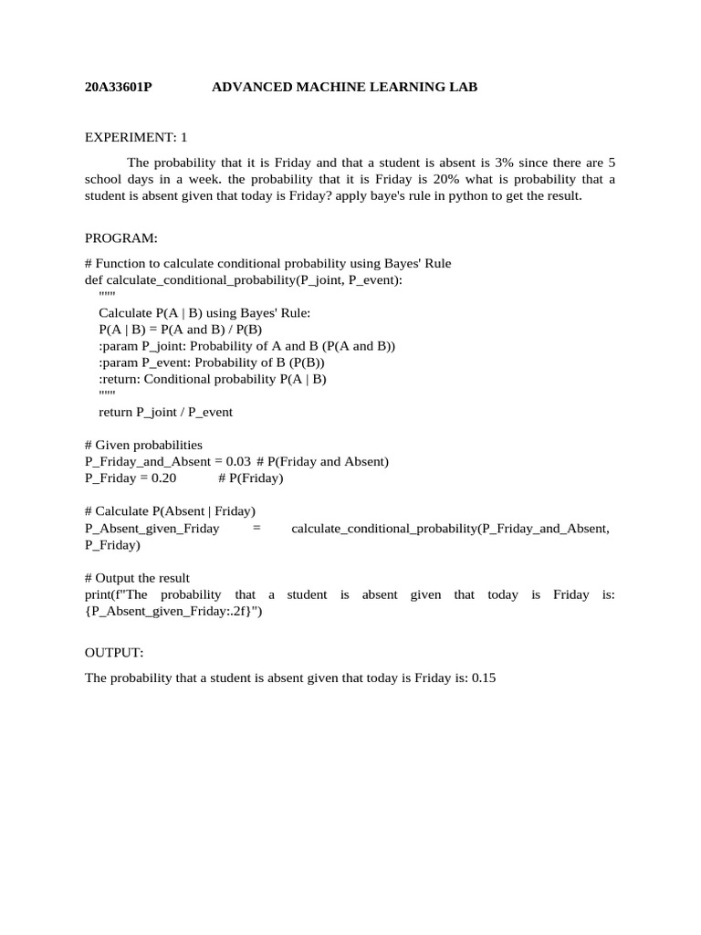 Advanced Machine Learning Experiments | PDF | Computer Science ...