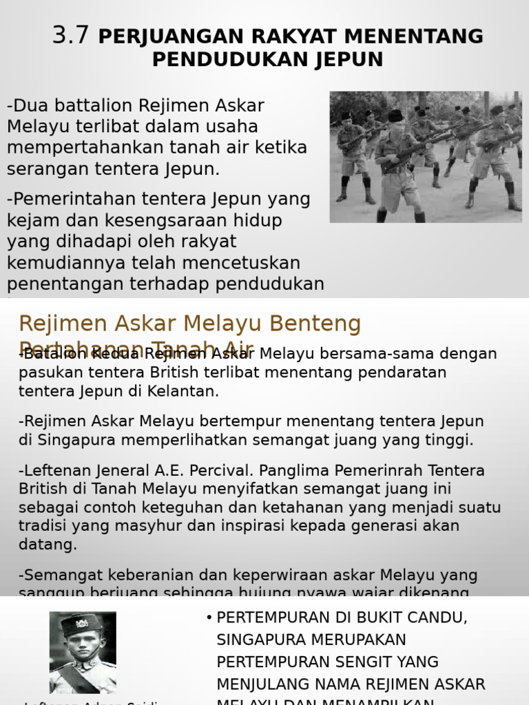 Perjuangan Rakyat Menentang Pendudukan Jepun | PDF