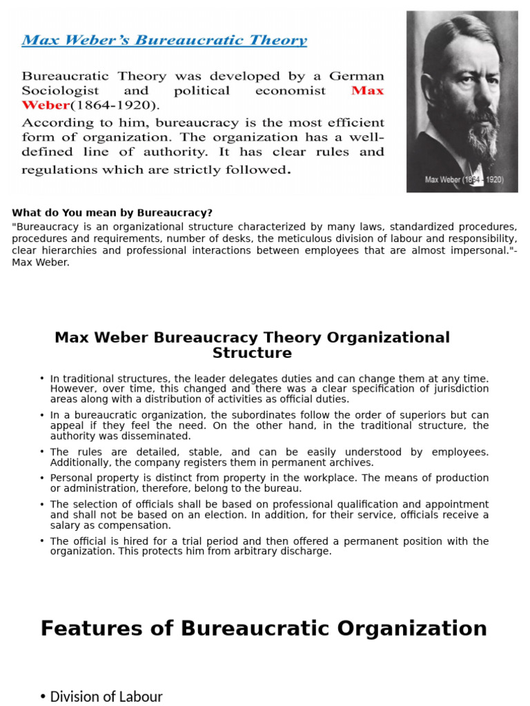 Understanding Bureaucracy and Its Features | PDF | Bureaucracy | Hierarchy