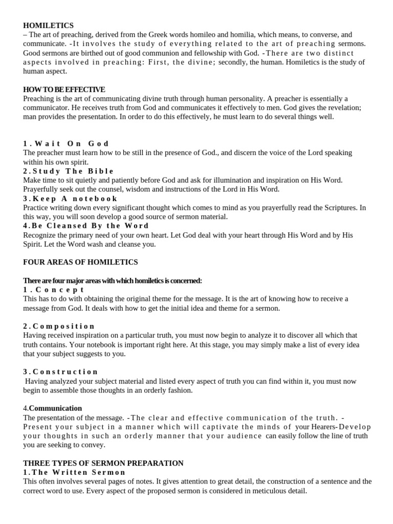 Ho Mile Tics | PDF | Sermon | Homiletics