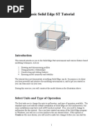 Basic Solid Edge ST Tutorial