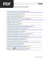 Sentence Rearrangement Exercises | PDF