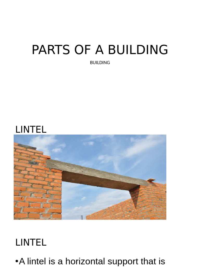 Components of Building Structures | PDF | Window | Door