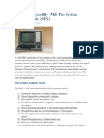1984 SUS (System Usability Scale)