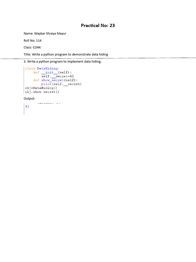 Python Practical 23 | PDF