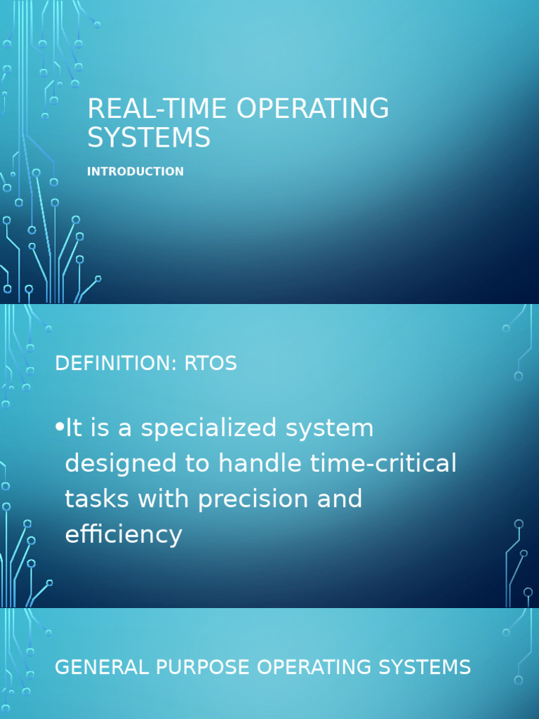 Real-Time Operating Systems | PDF