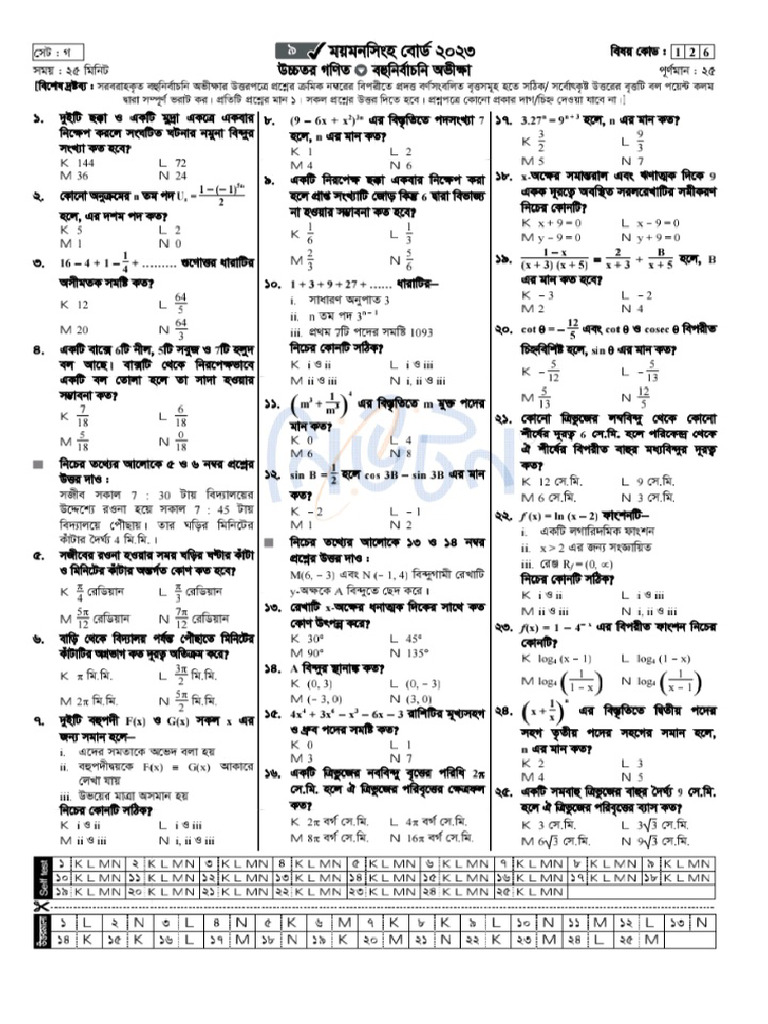 H.M Ismail 2023 All 9 Board | PDF