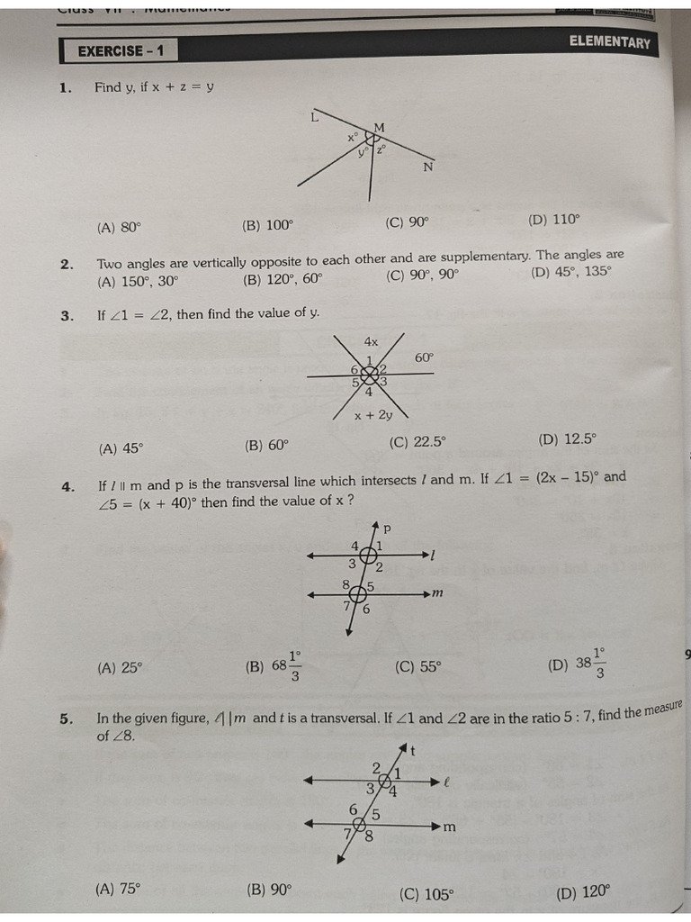 Lines and Angles | PDF