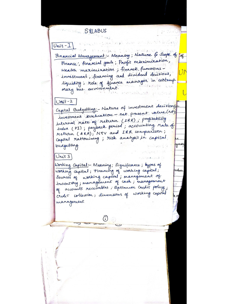Finance Notes | PDF