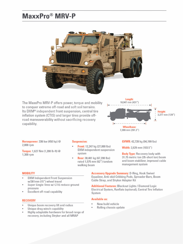 MaxxPro MRV-P | PDF
