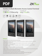 SIGMA Lite Biometric Device Datasheet | PDF