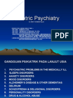 Geriatric Psychiatry