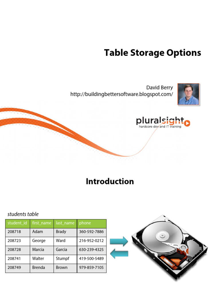 Oracle M4 Table Storage Overview | PDF | Database Index | Databases