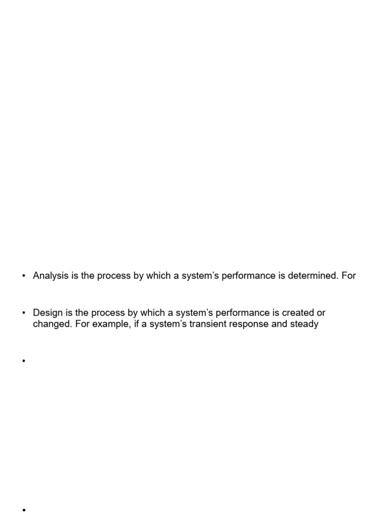 Control Systems: Analysis and Design | PDF | Nonlinear System | Mechanics