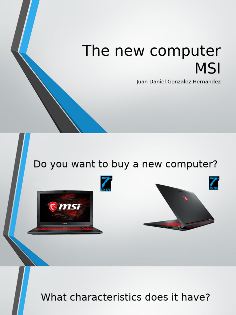 The New Computer MSI | PDF