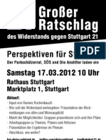 Perspektiven Für Stuttgart: Samstag 17.03.2012 10 Uhr