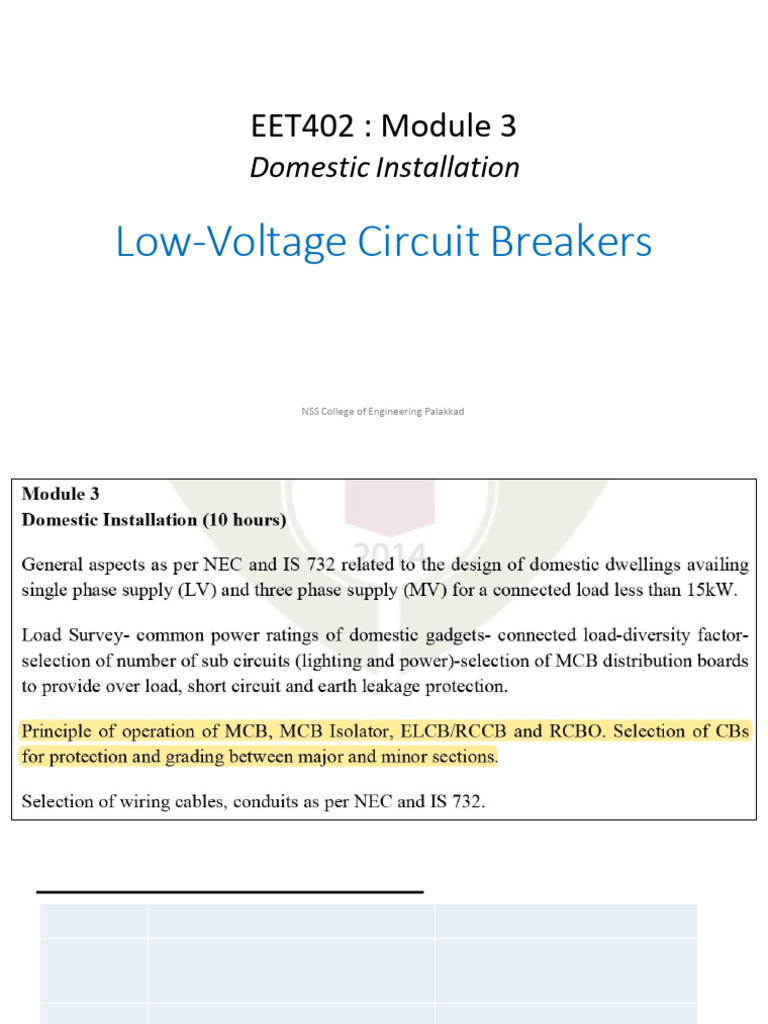 Low-Voltage Circuit Breakers Guide | PDF | Fuse (Electrical ...