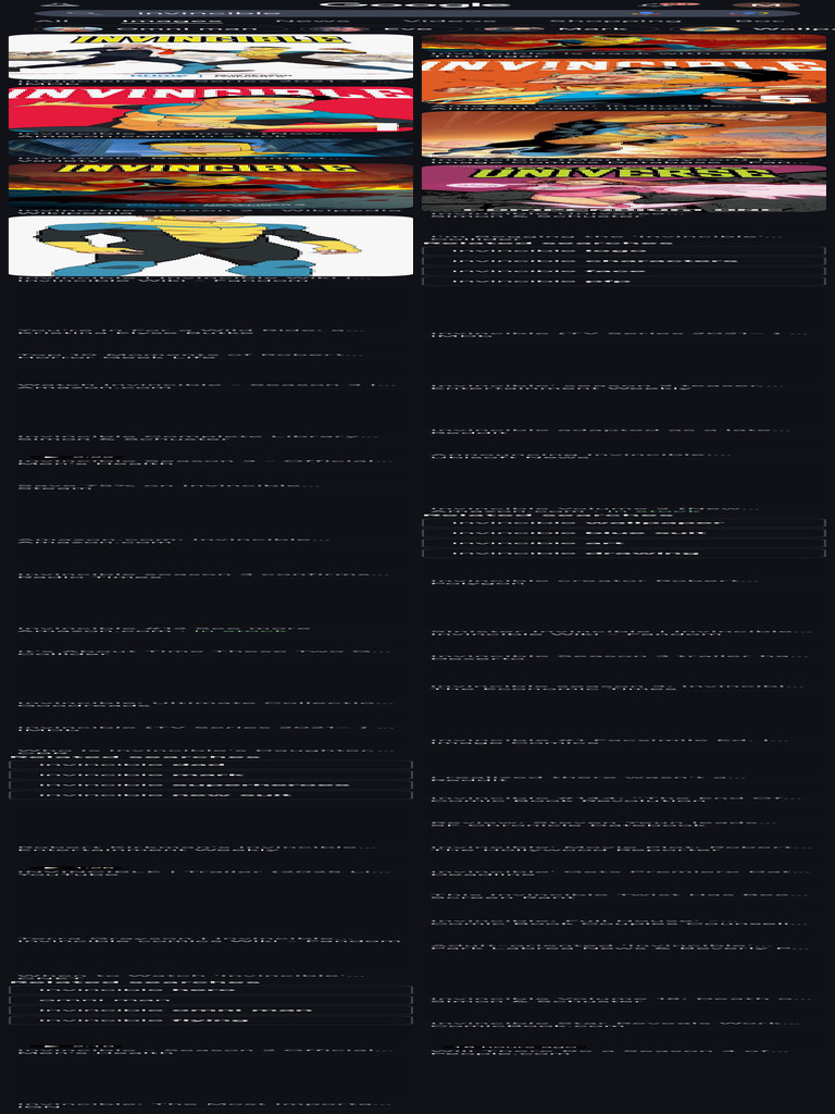 Invincible - Google Search | PDF