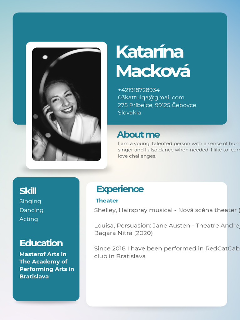 Young Performer: Skills & Experience | PDF