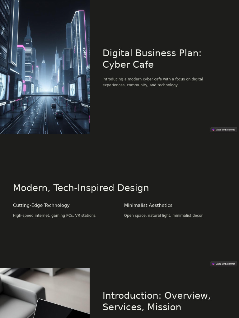 Digital Business Plan for Cyber Cafe | PDF | Business