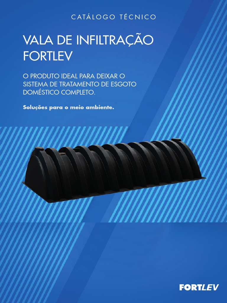 Vala de Infiltração Fortlev: Solução Ecológica | PDF | Águas residuais ...