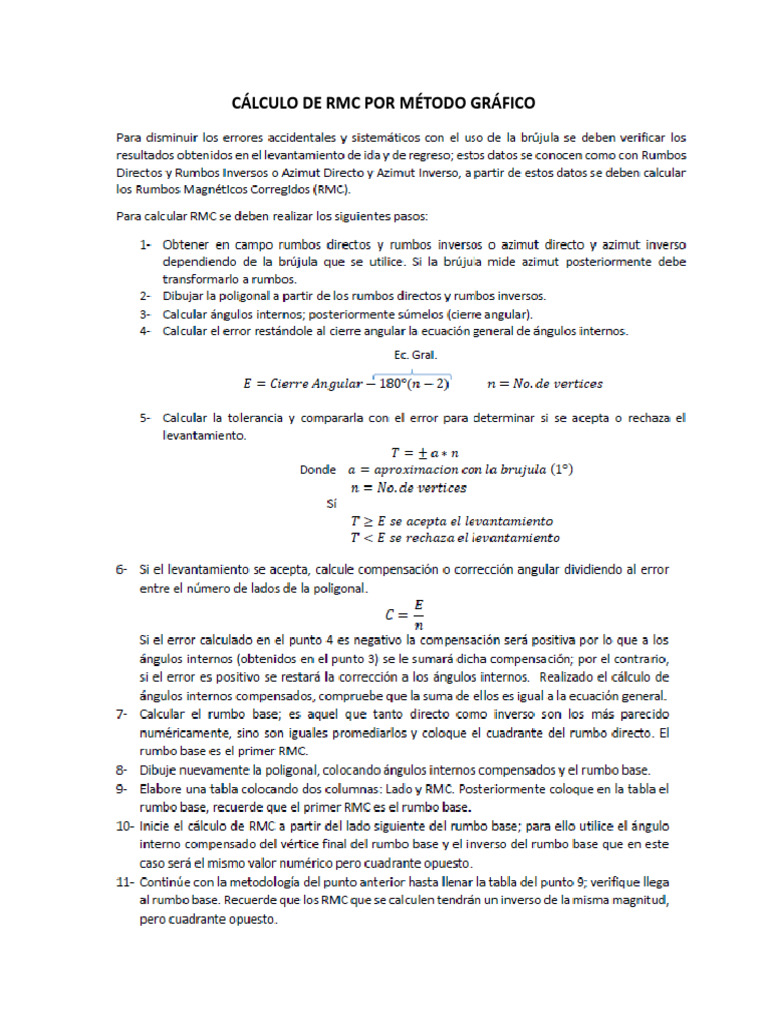 Cálculo de RMC: Método Gráfico | PDF