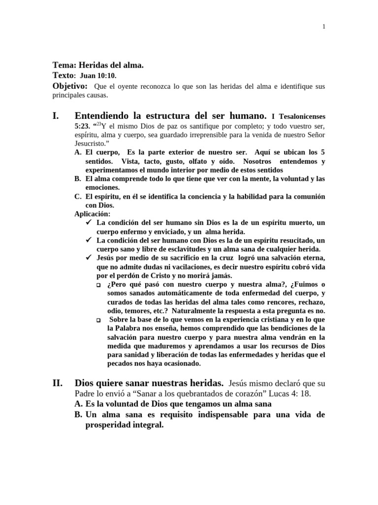 Sanando las Heridas del Alma | PDF | Amor | Pecado