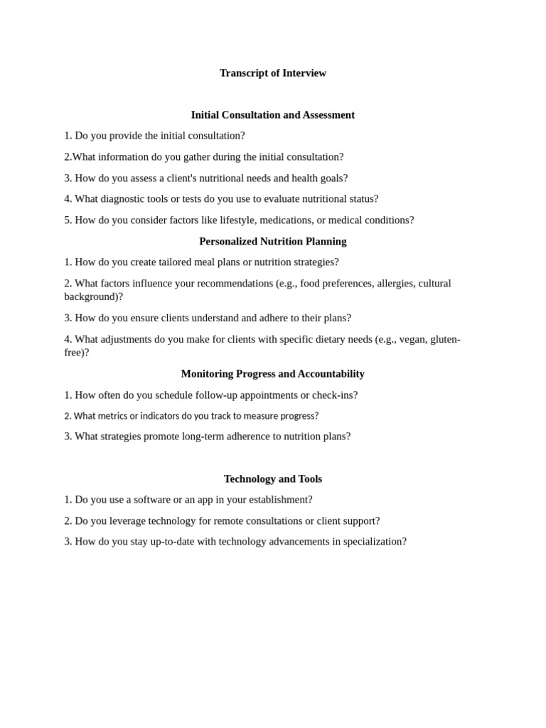 Transcript of Interview | PDF