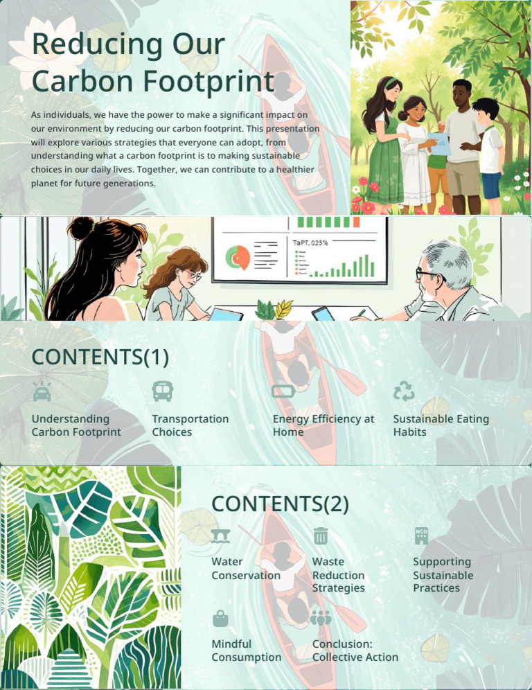 Reducing Our Carbon Footprint | PDF | Efficient Energy Use | Transport