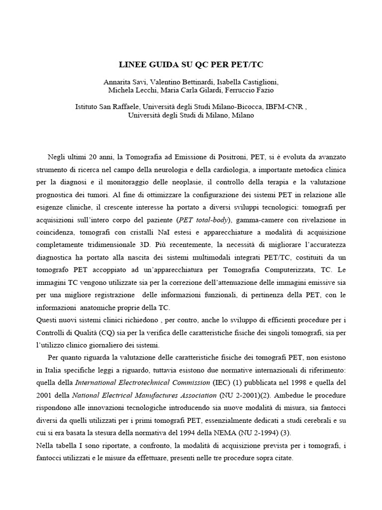 CQ Linee Guida INFN | PDF