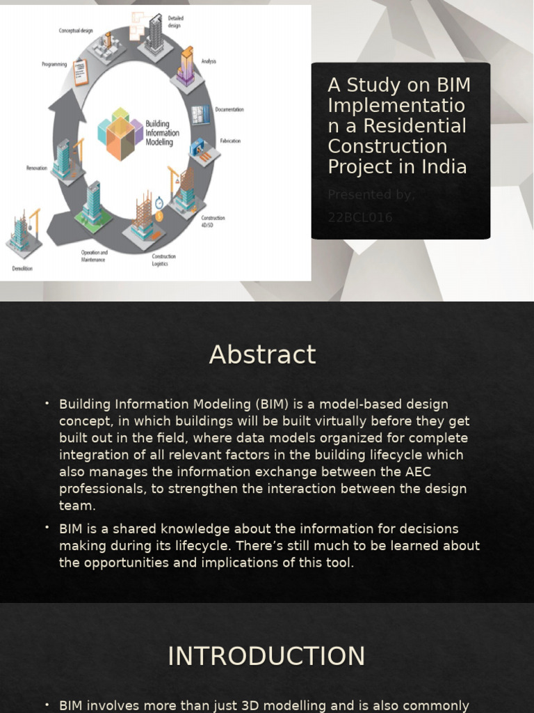 BIM Implementation in Indian Residential Projects | PDF