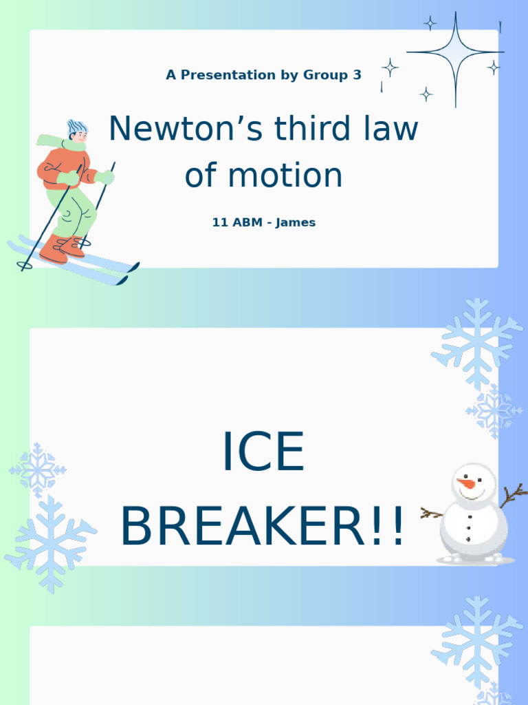 G3 Abm James - Newton's Third Law of Motion | PDF | Force | Friction