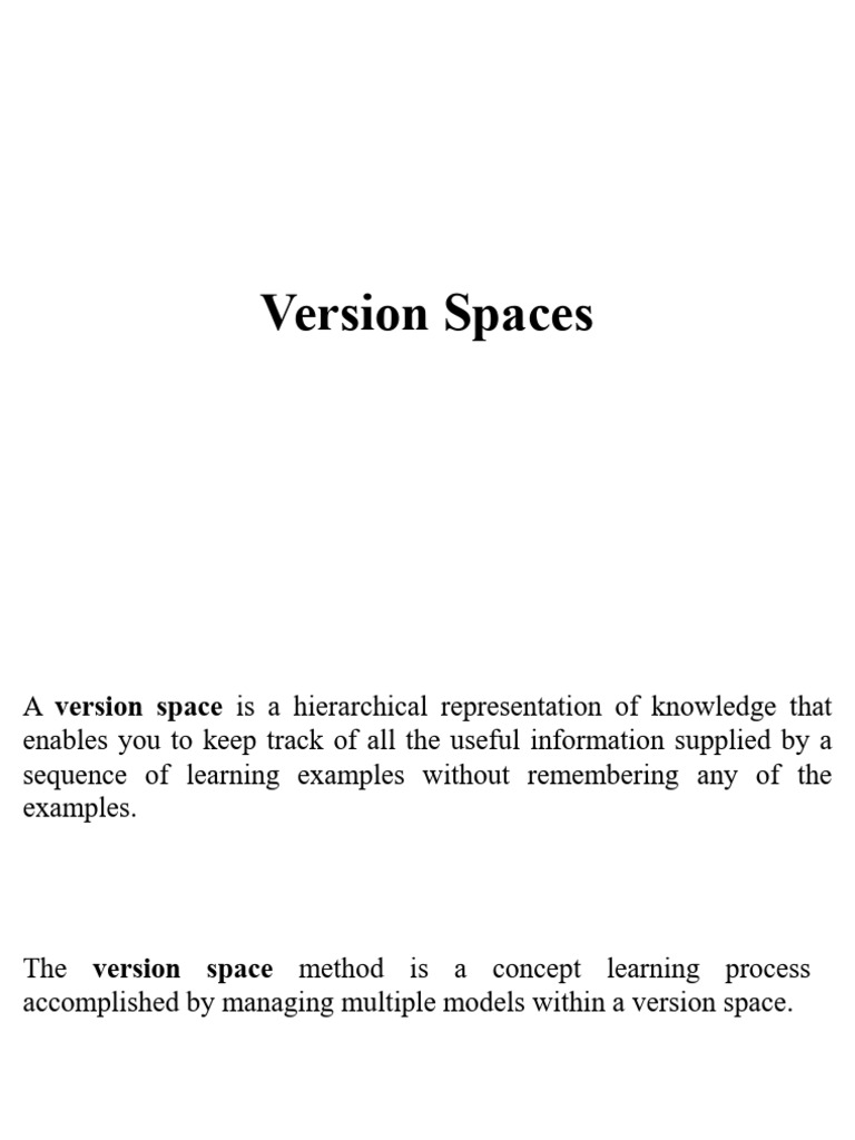 Understanding Version Spaces in Learning | PDF | Hypothesis | Rain