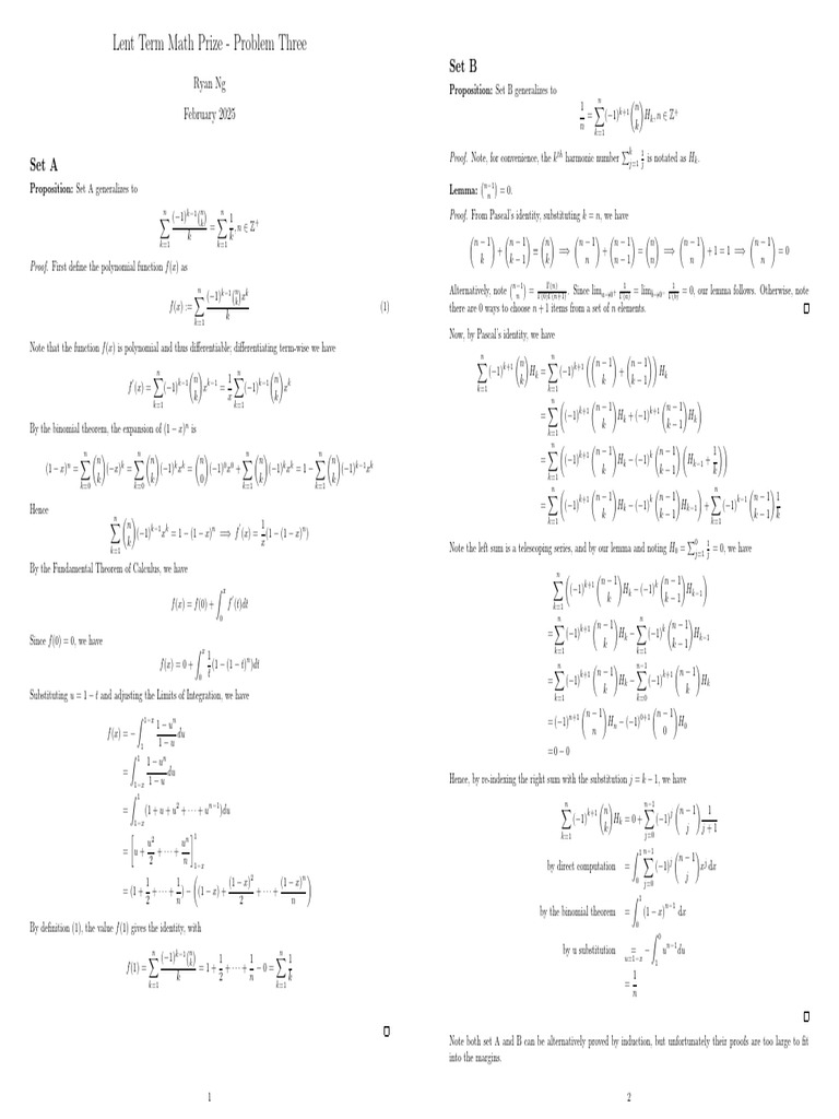 problem 3 first ver | PDF | Calculus | Algebra