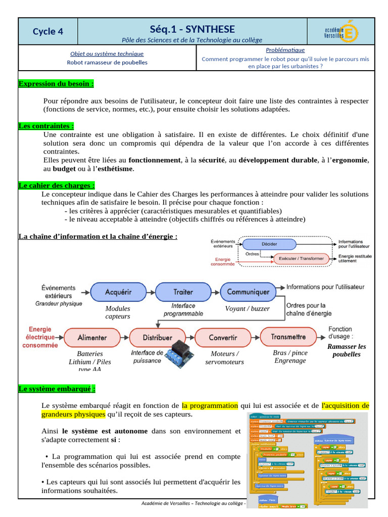 Capteurs et programmation robotique | PDF | Capteur | Analogique