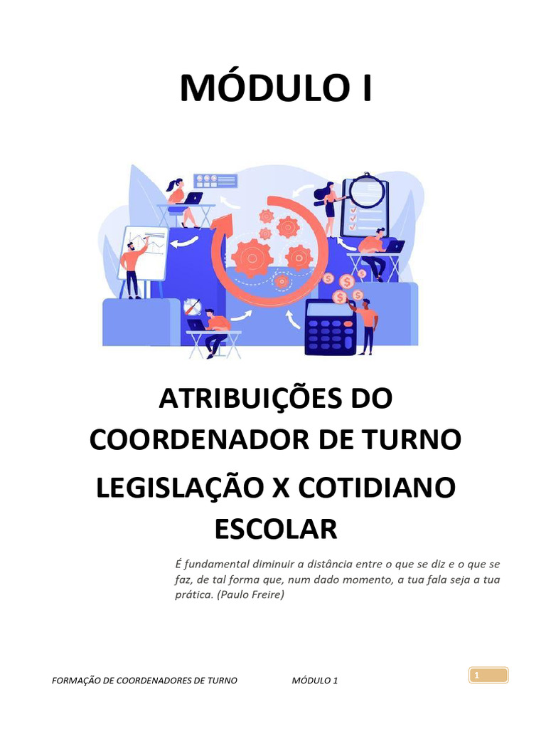 Atribuições do Coordenador de Turno | PDF | Aprendizado | Pedagogia